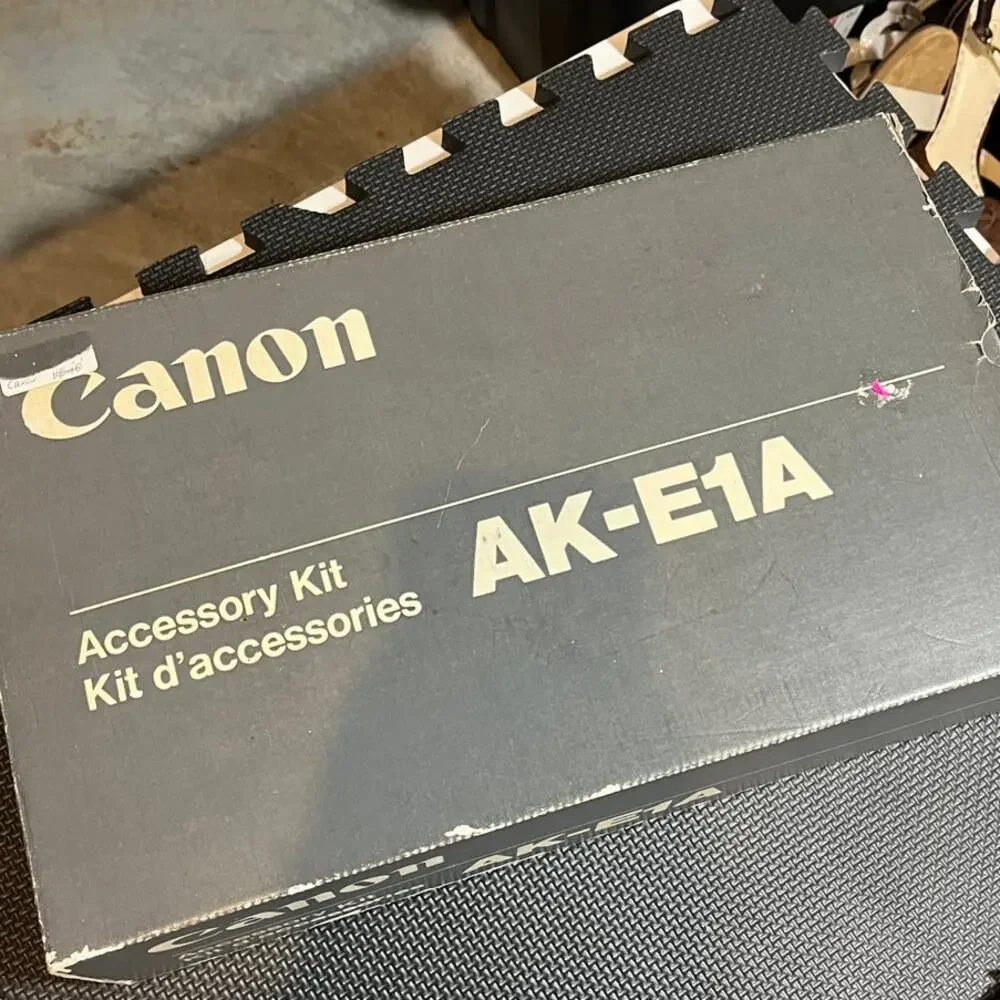 Vintage Canon AK-E1A Accessory Kit CA-E1, BC-E1,‎ RU-E1 and more